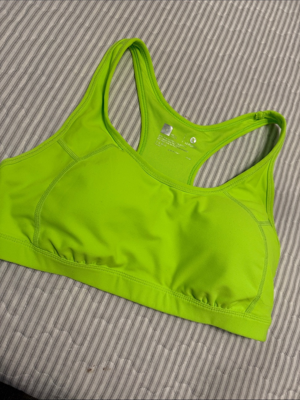 NWOT Xersion Neon Lime Racerback Sports Bra